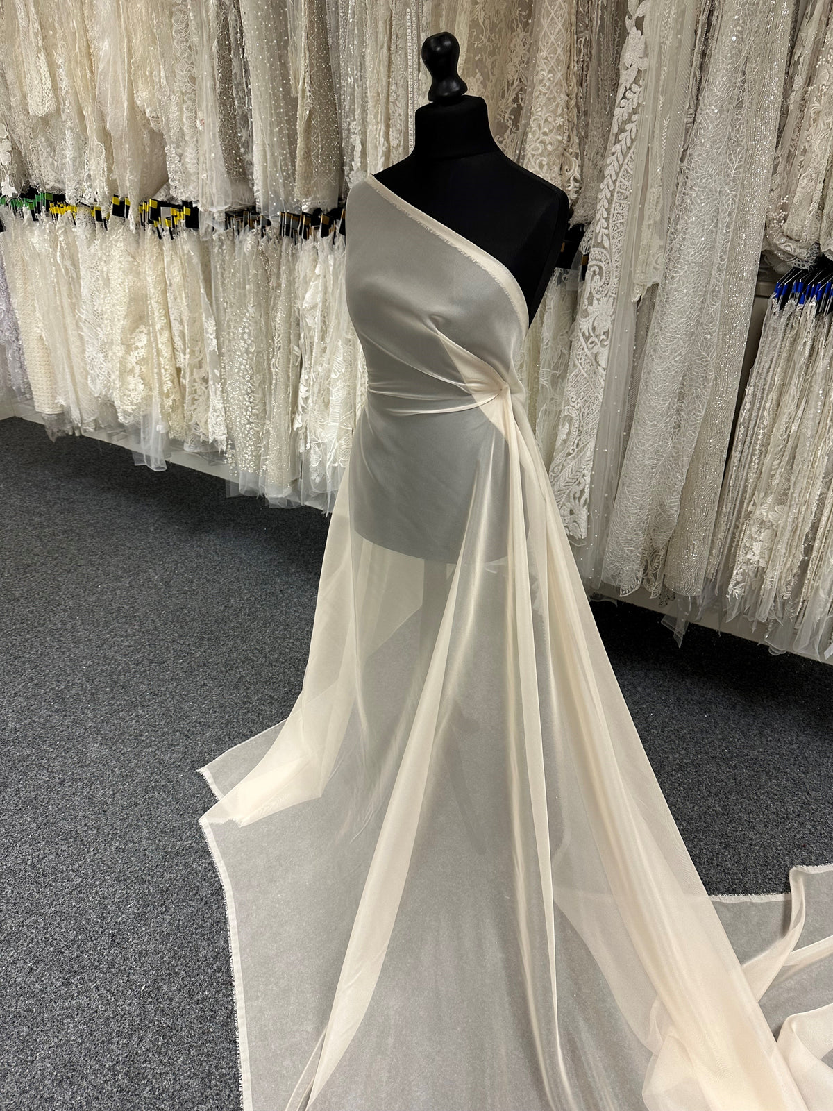 Champagne Polyester Chiffon - Honesty