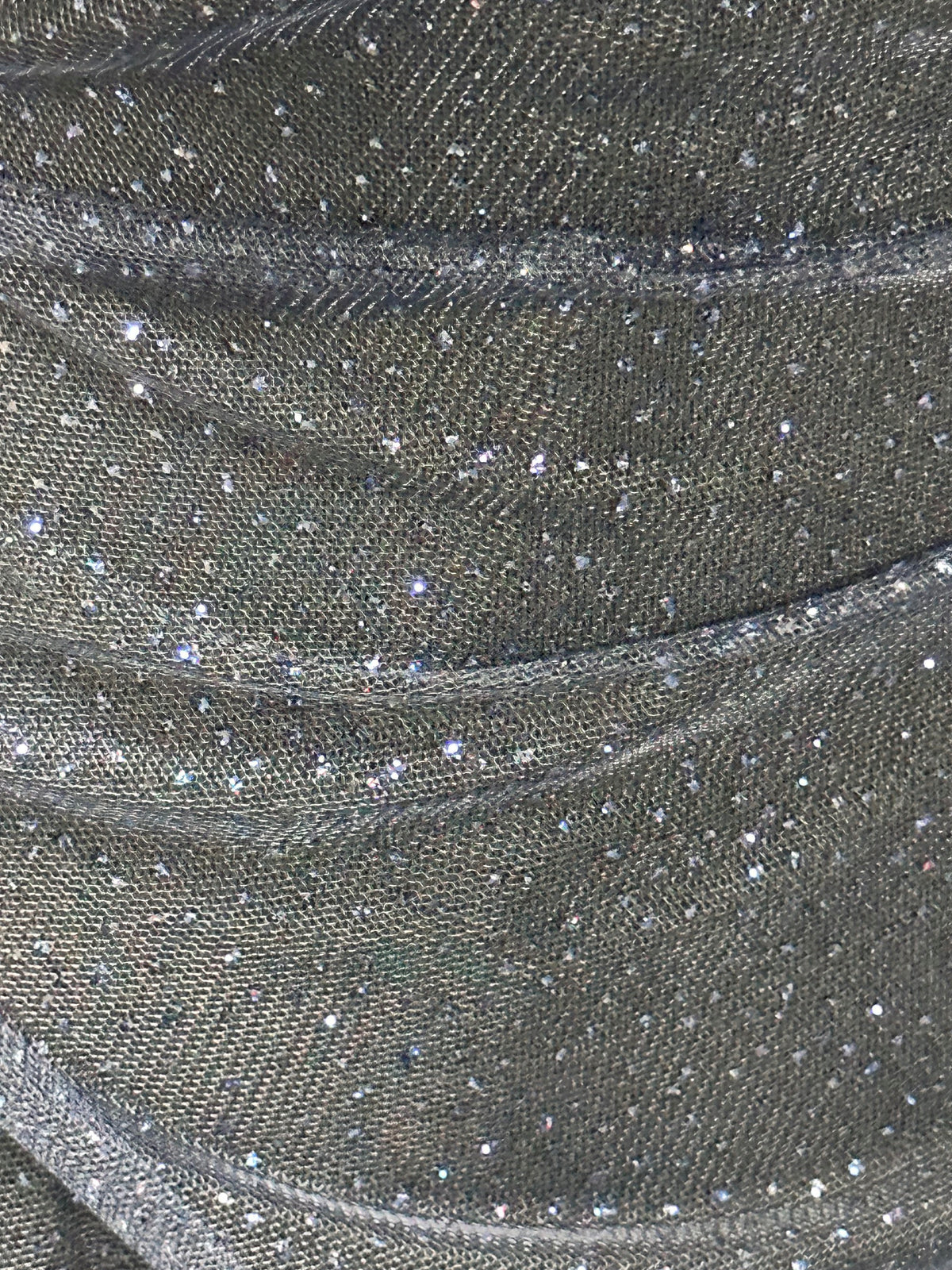 Navy Glitter Tulle - Trumpet