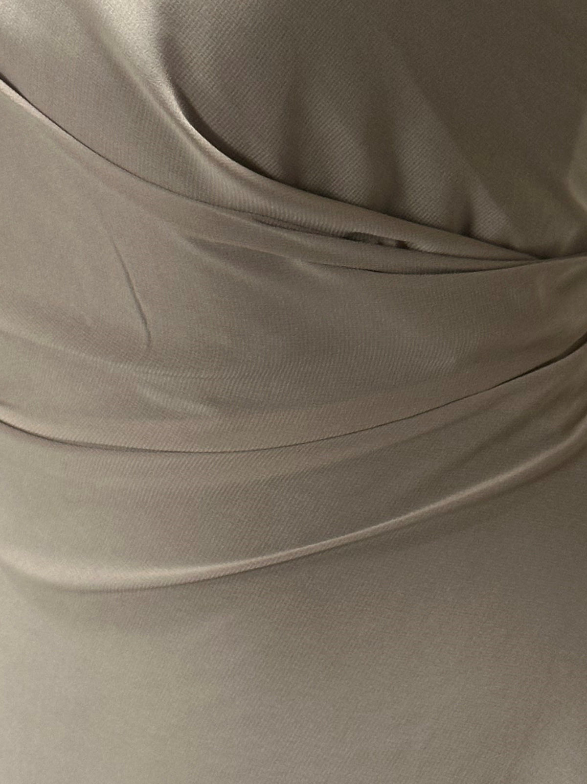 Taupe Polyester Chiffon Fabric - Serendipity