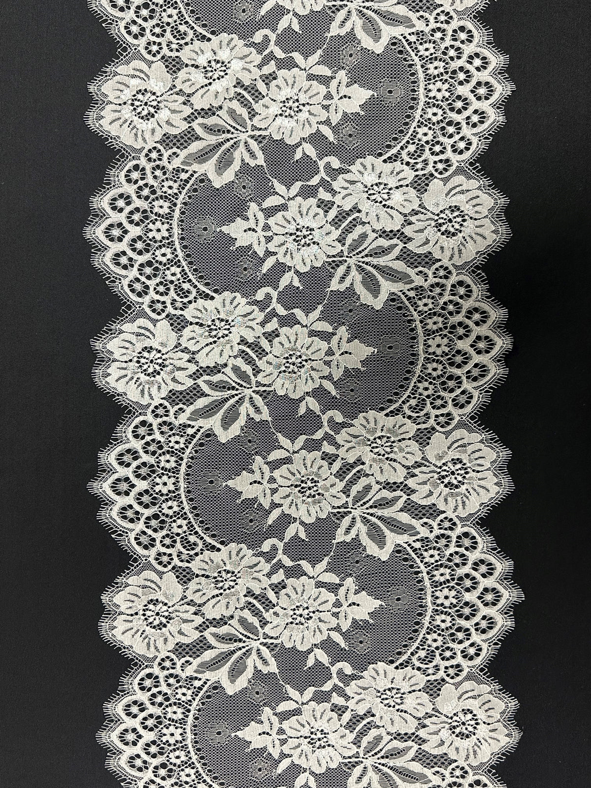 Ivory Raschel Lace Trim - Morgan