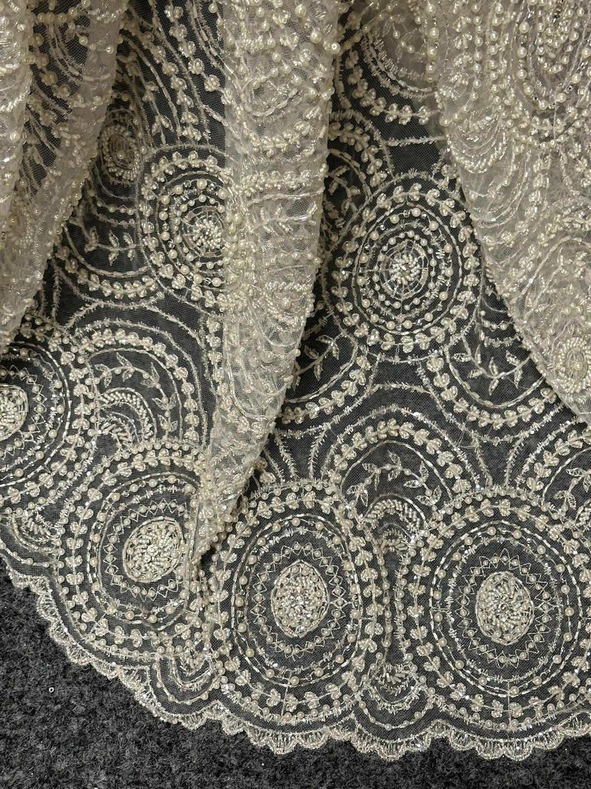 Ivory 1920s Beaded Lace - Catchy
