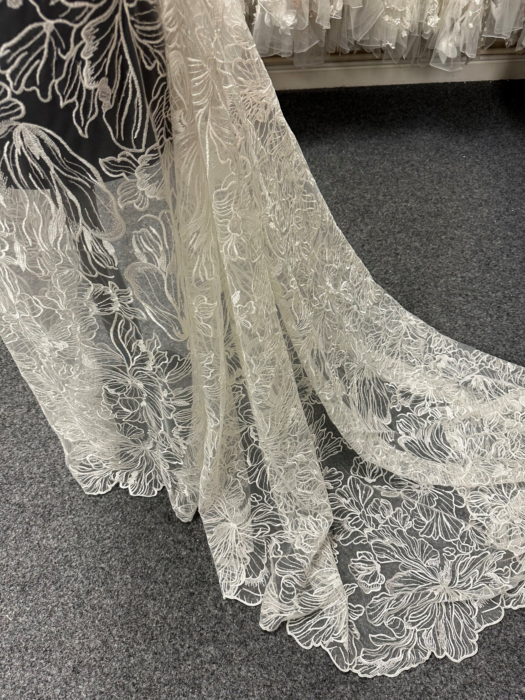 Ivory Embroidered Lace - Cosette