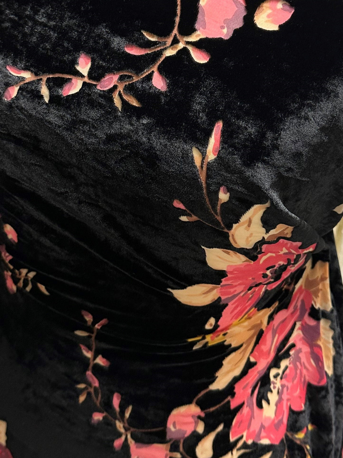 Pink on Black Velvet Burnout - Sacrosanct