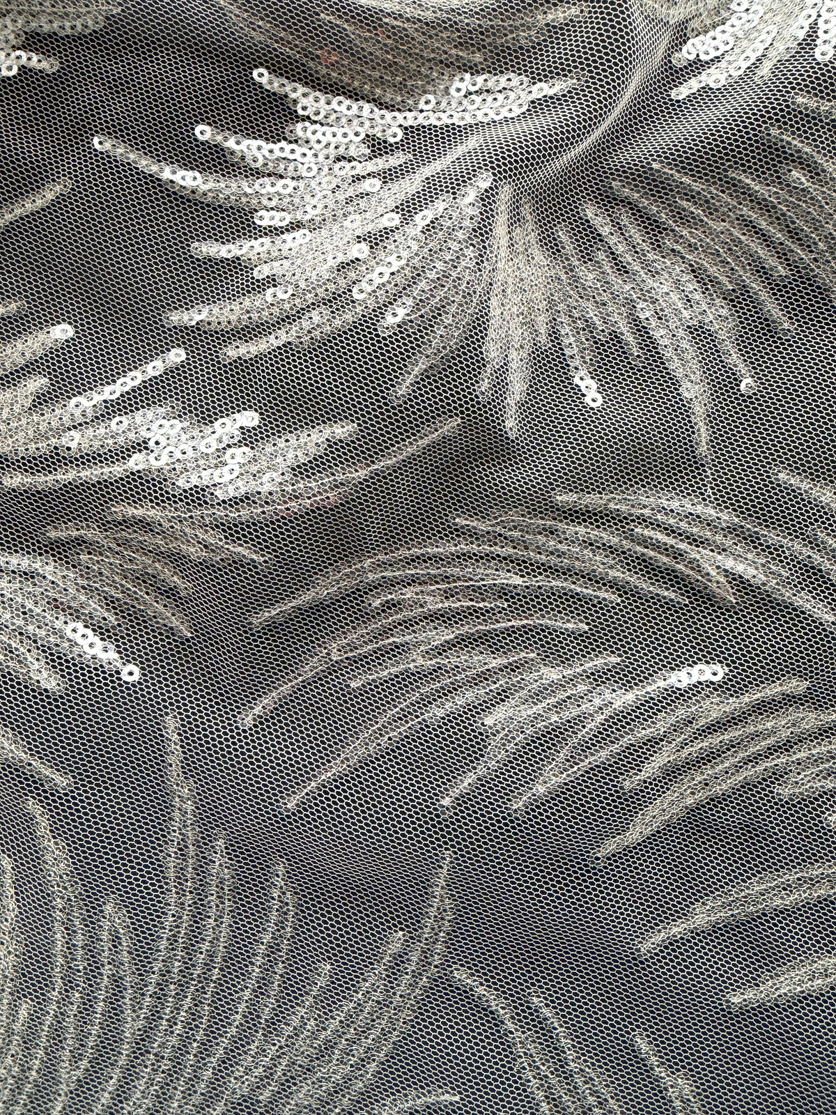 Ivory Sequin Lace - EB3031