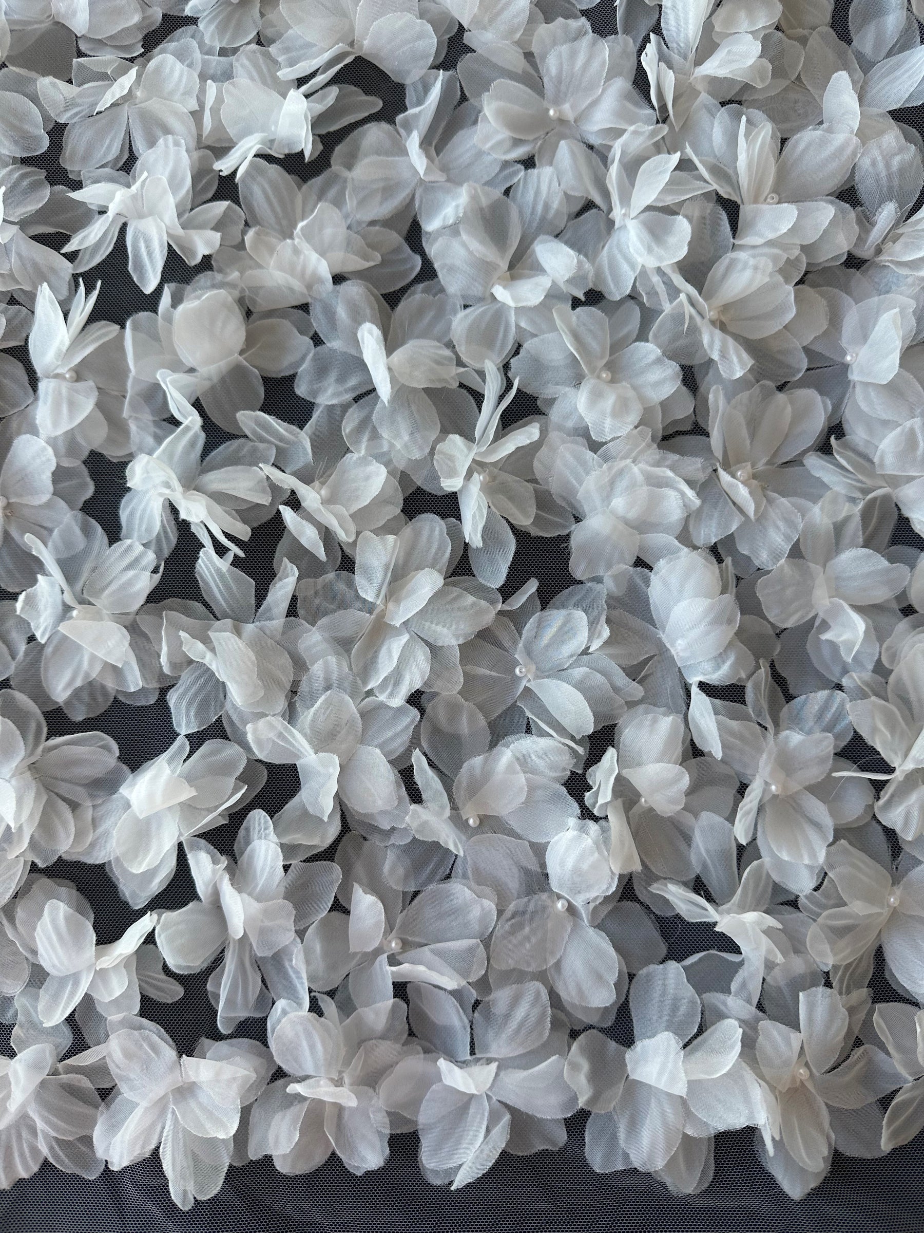 Ivory 3D Flower Lace - Sheeba
