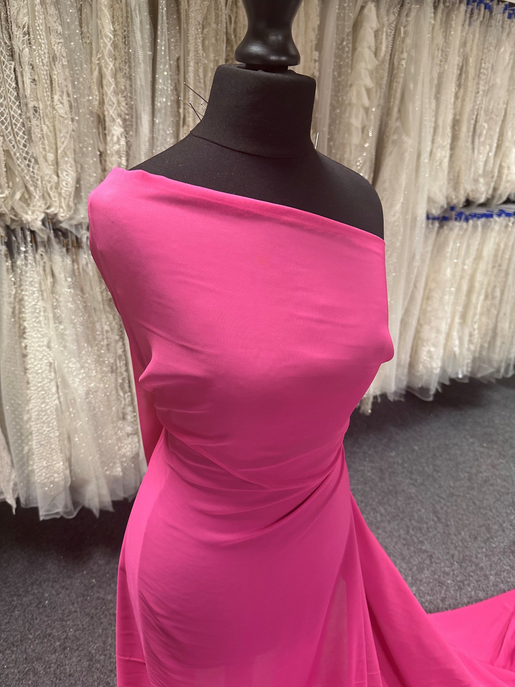 Magenta Polyester Chiffon - Benevolence