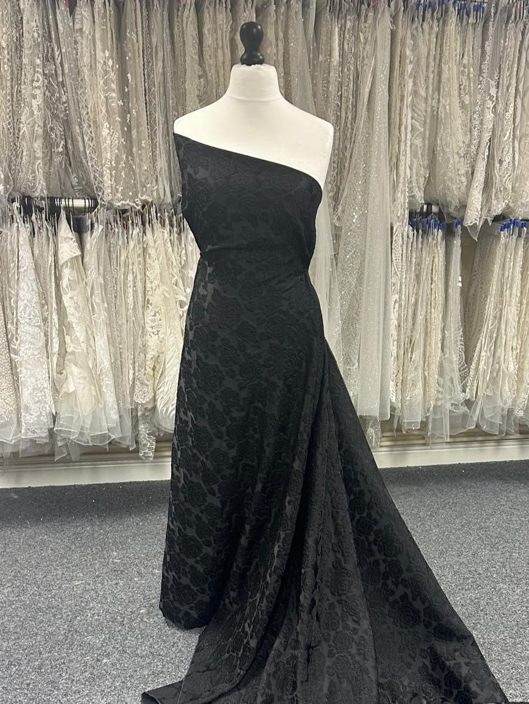 Black Jacquard Brocade