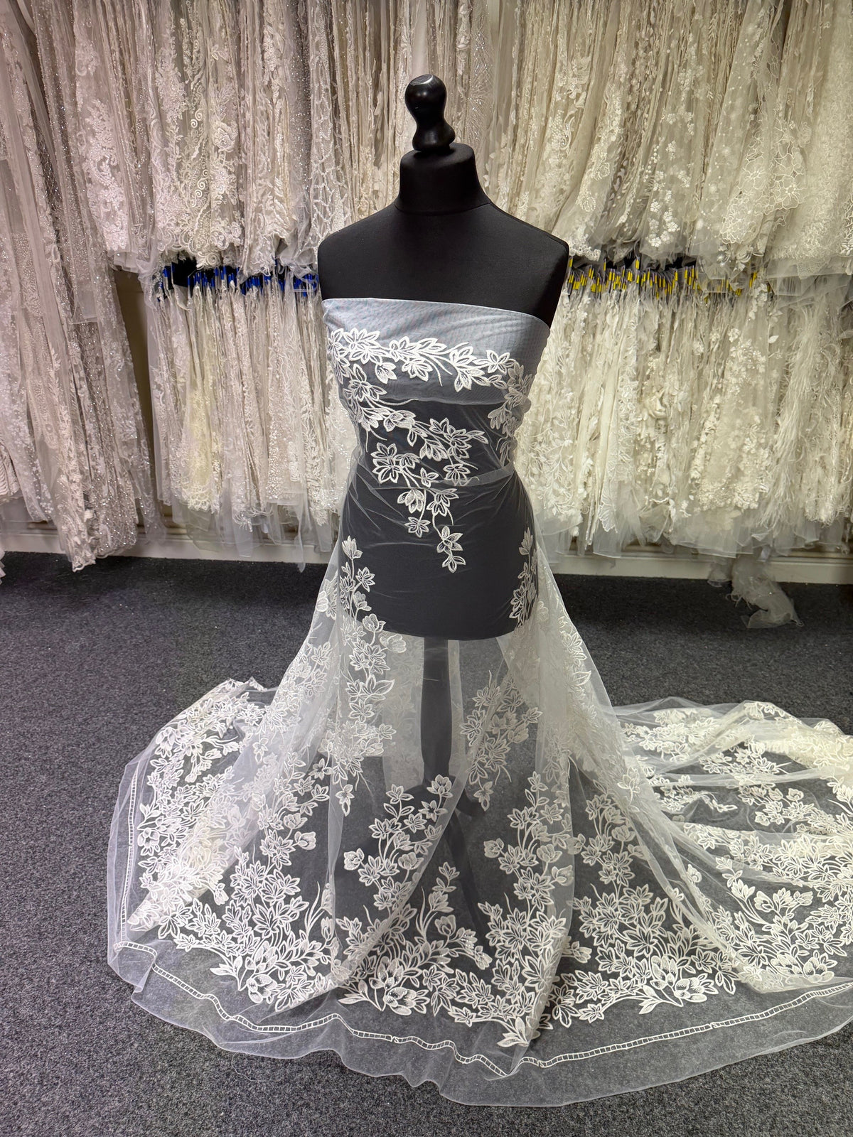 Ivory Sequin Embroidery Lace - EB3035