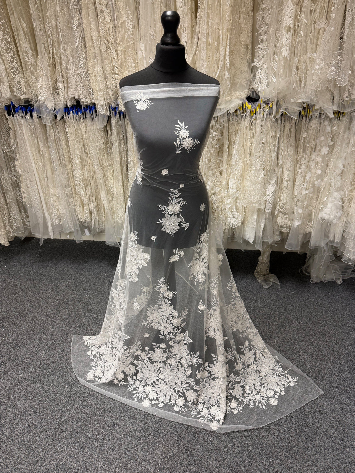 Ivory Sequin Embroidery Lace - EB3041