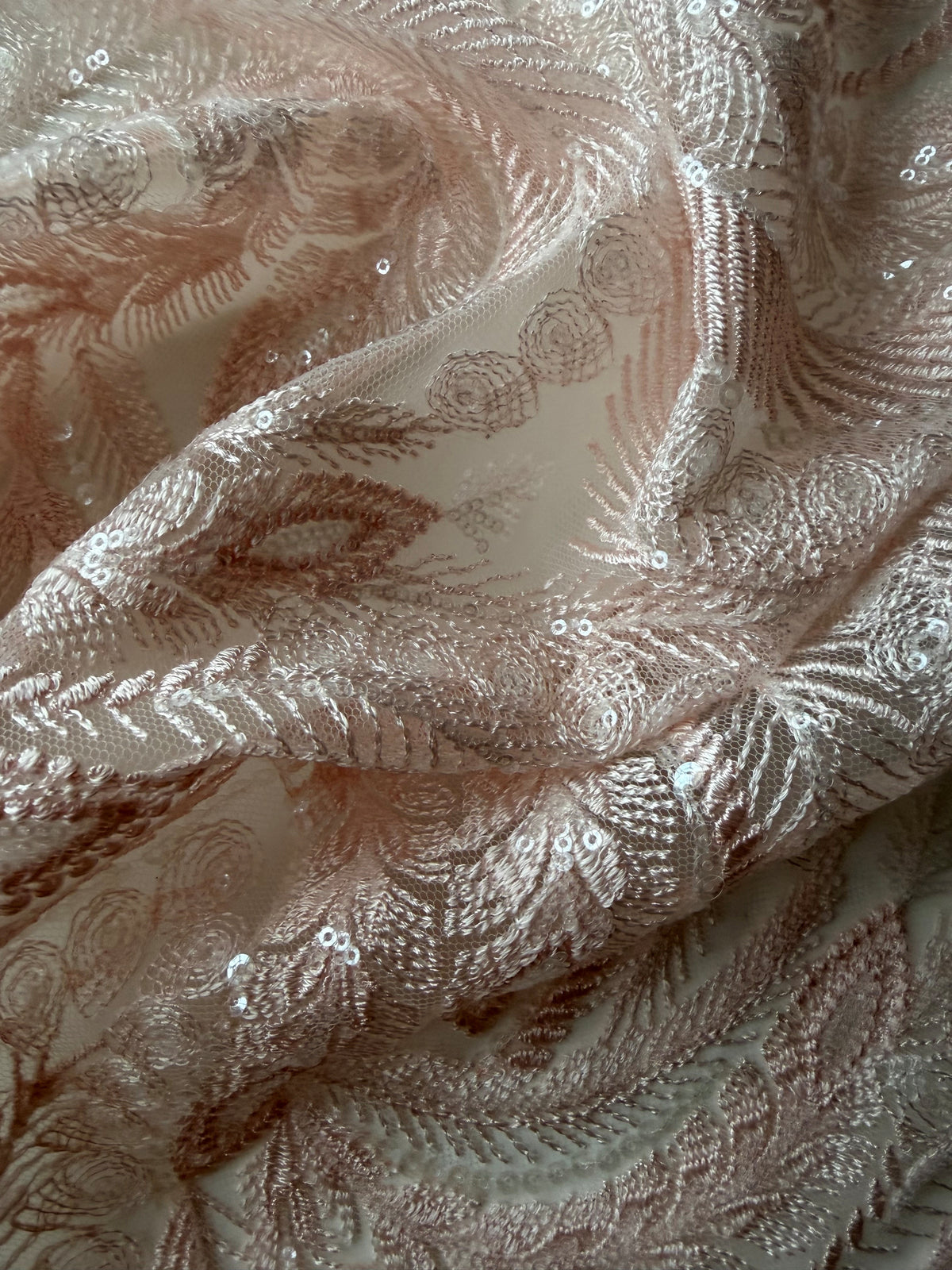 Pink Sequin Lace - EB3048