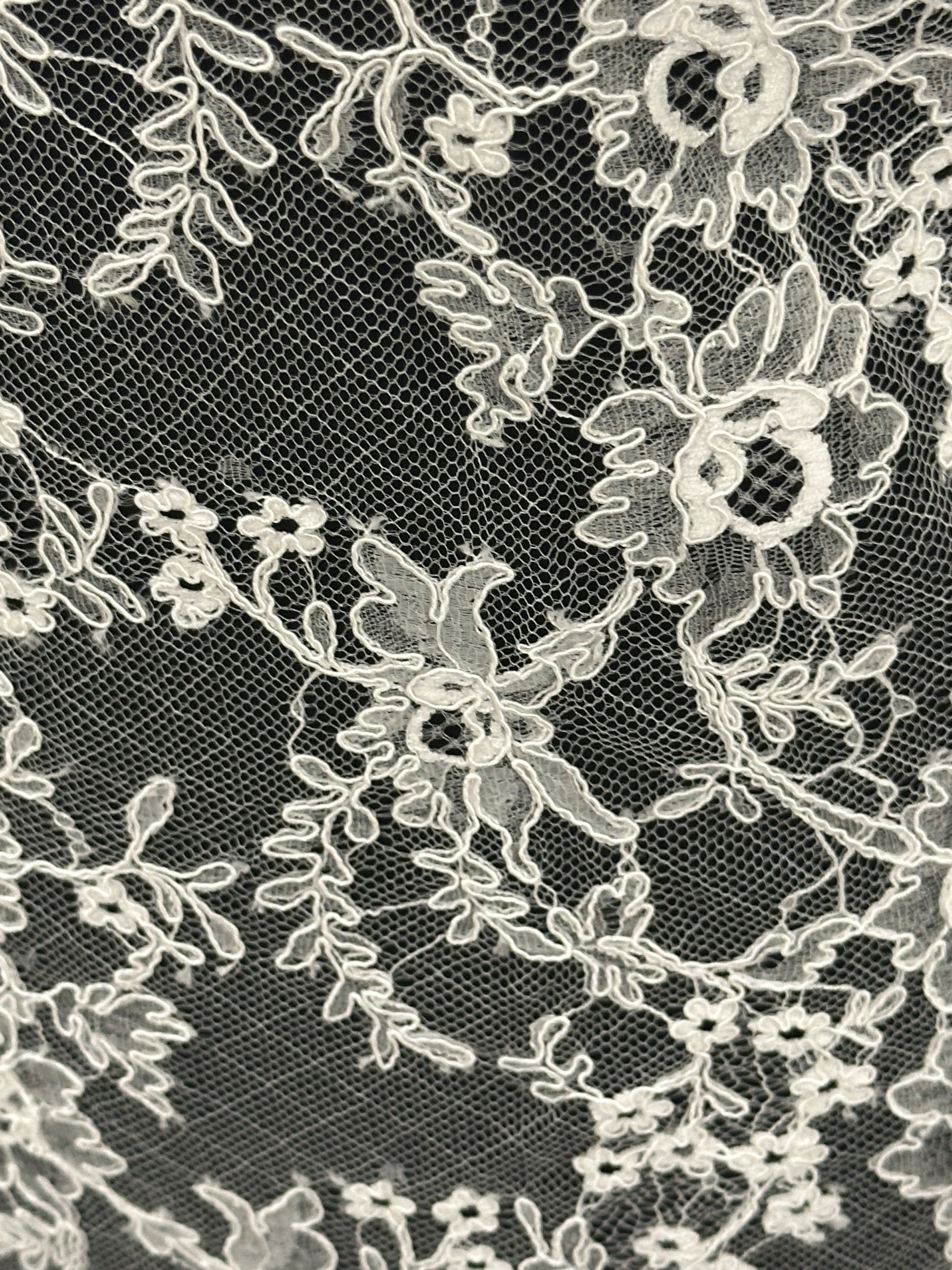 Ivory Corded Chantilly Lace - Rorie