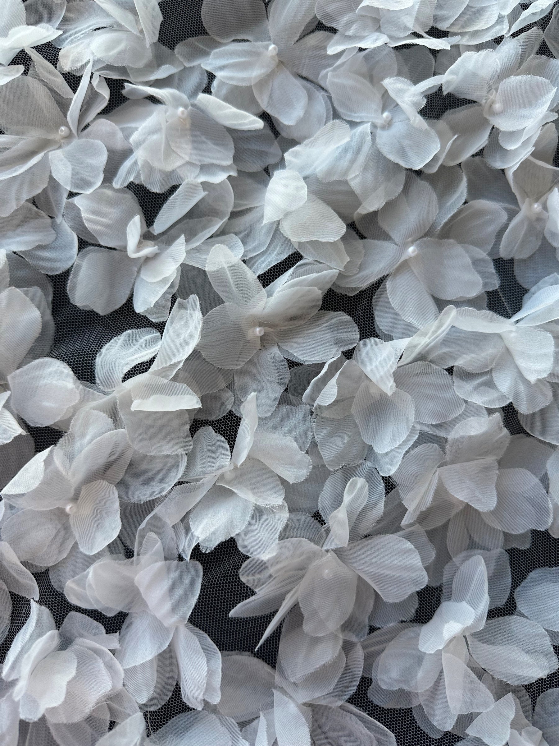 Ivory 3D Flower Lace - Sheeba