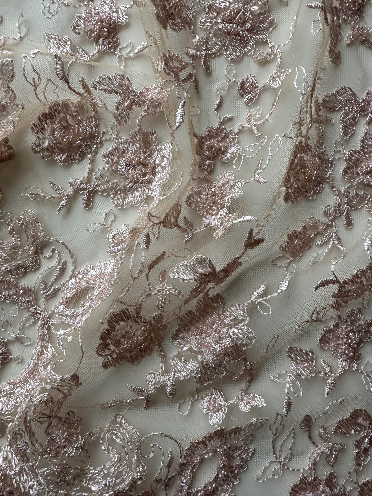 Nude Beaded Lace - Sappy