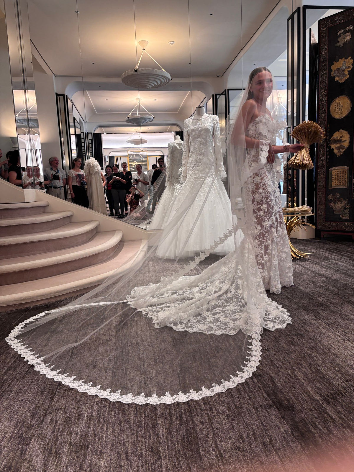 Ivory Beaded Lace - Camille