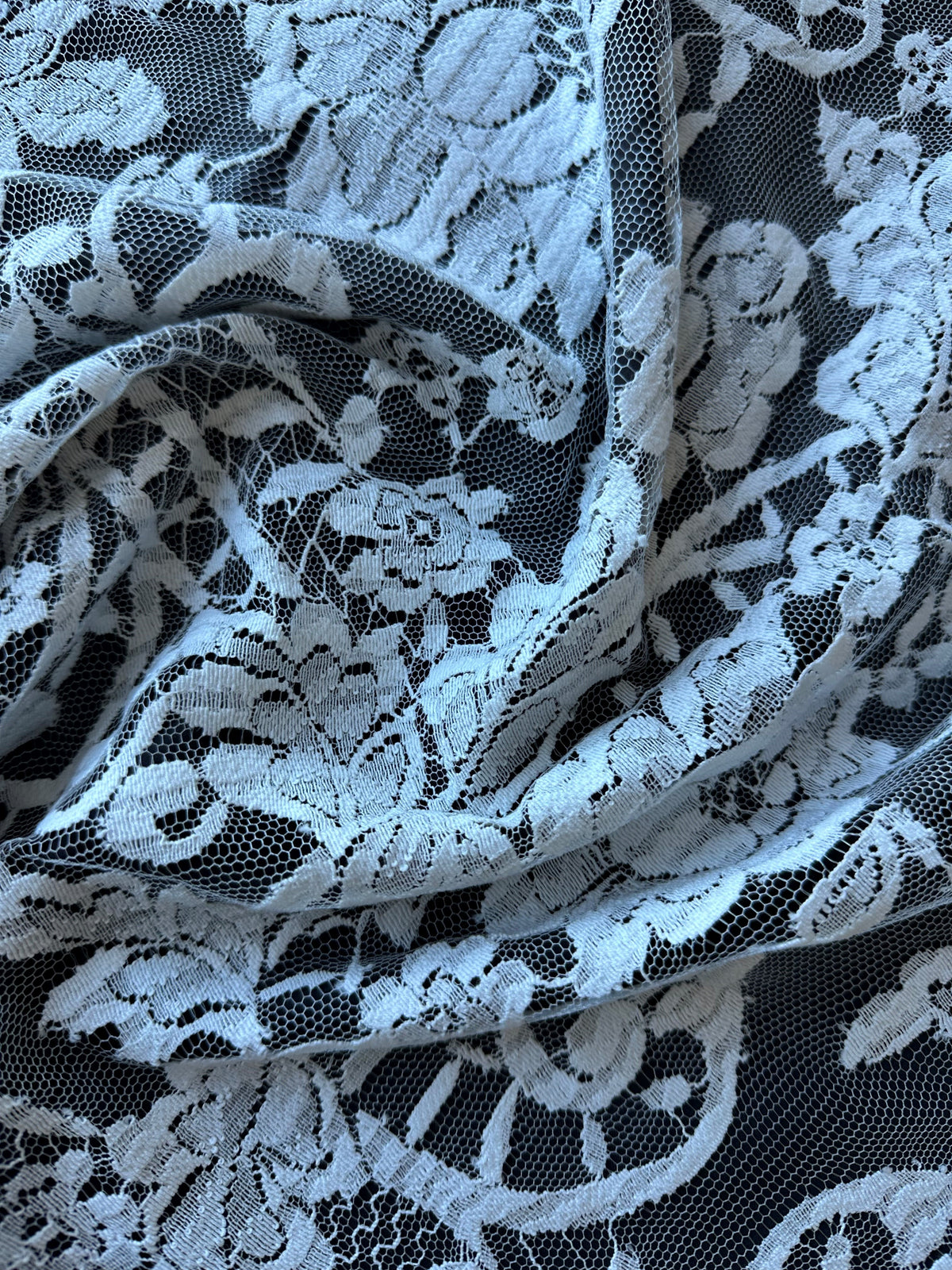 Ivory Organic Chantilly Lace - Nola