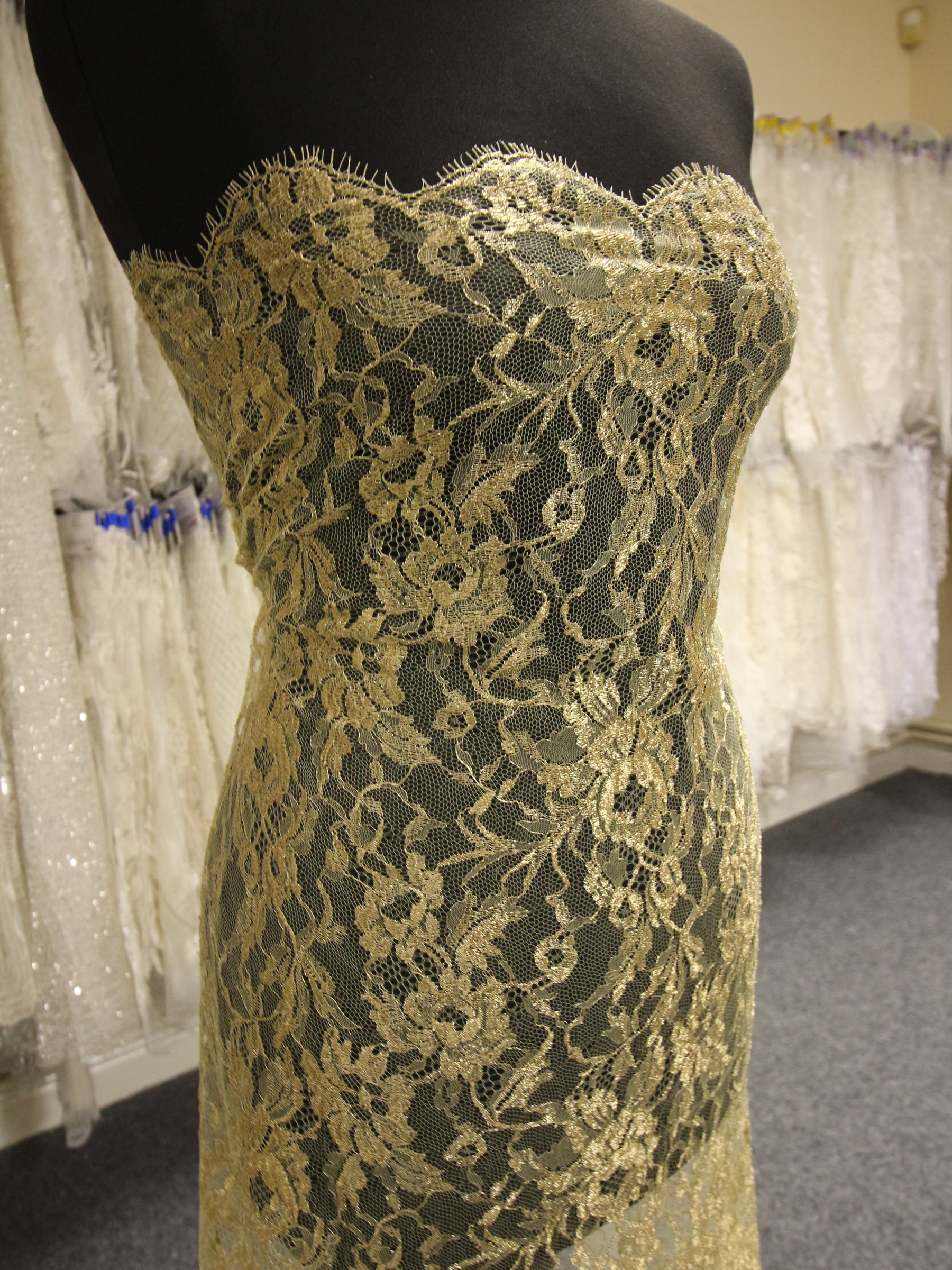 Gold Chantilly Lace - Orla