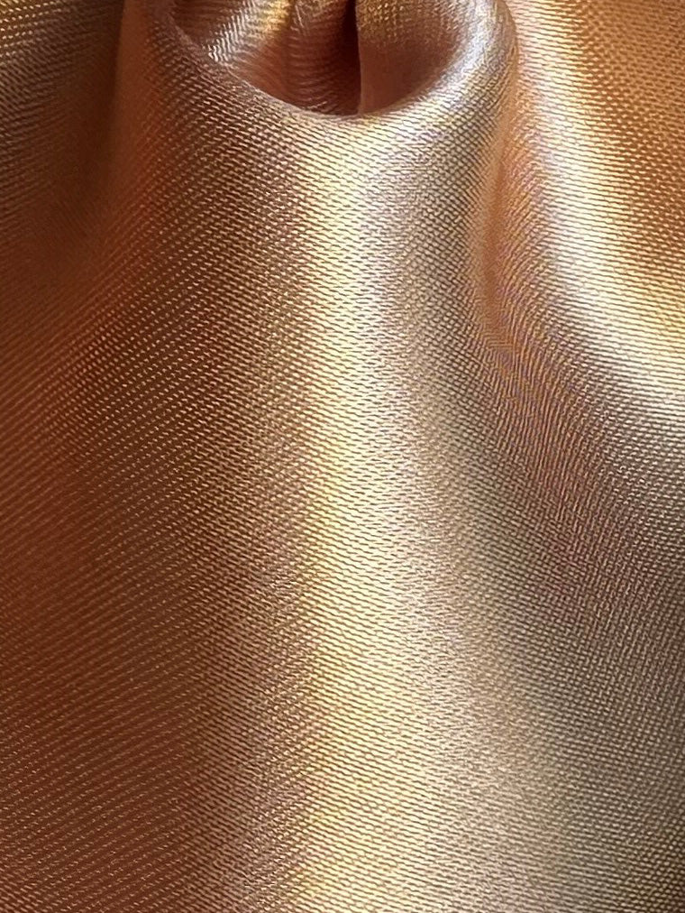 Gold Polyester Satin - Flamenco