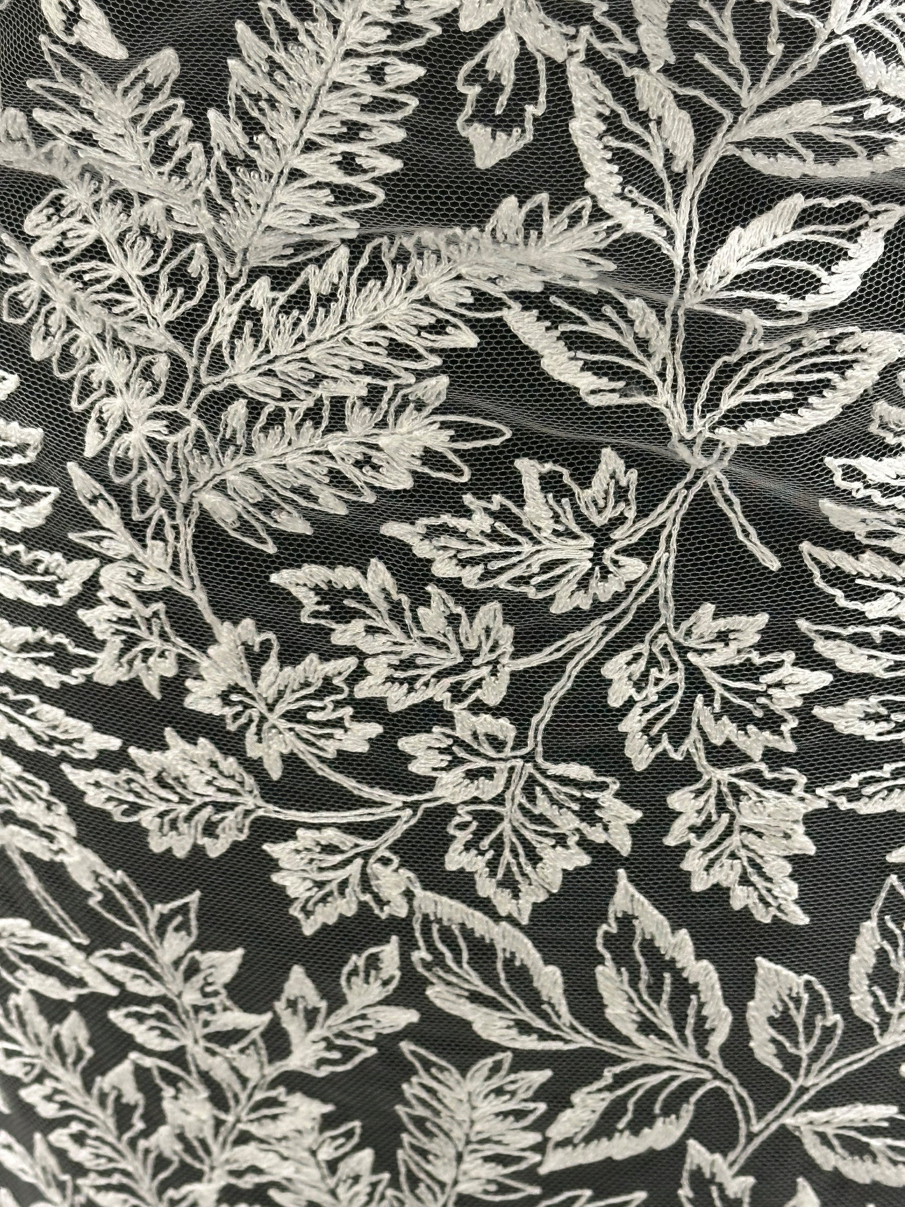 Ivory Embroidered Lace - Zulu