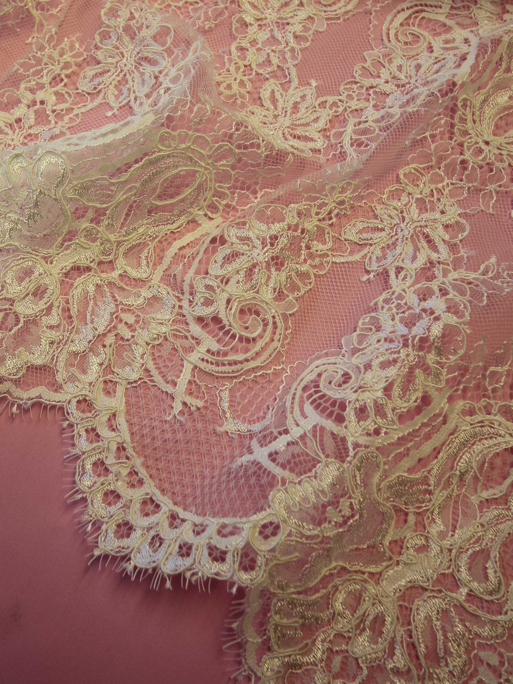 Discounted Ivory Corded Lace - Karen