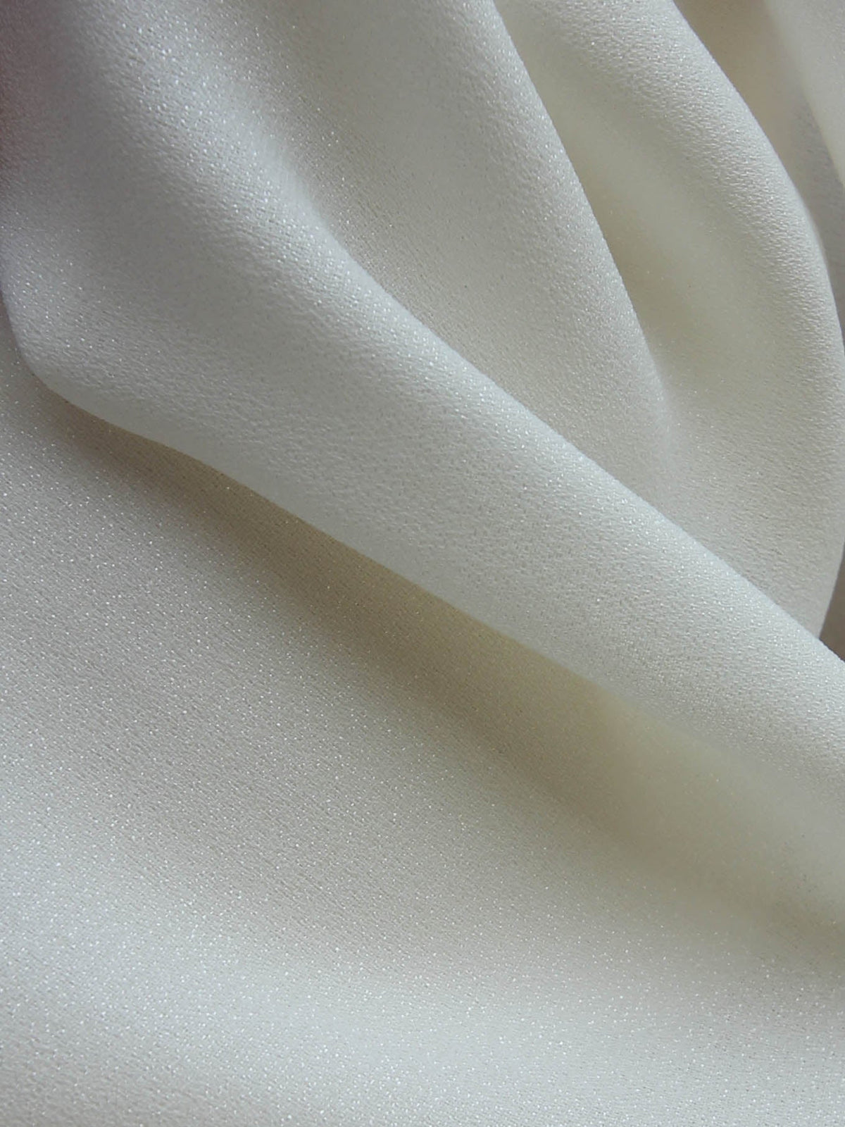 Ivory Polyester Crepe - Palace