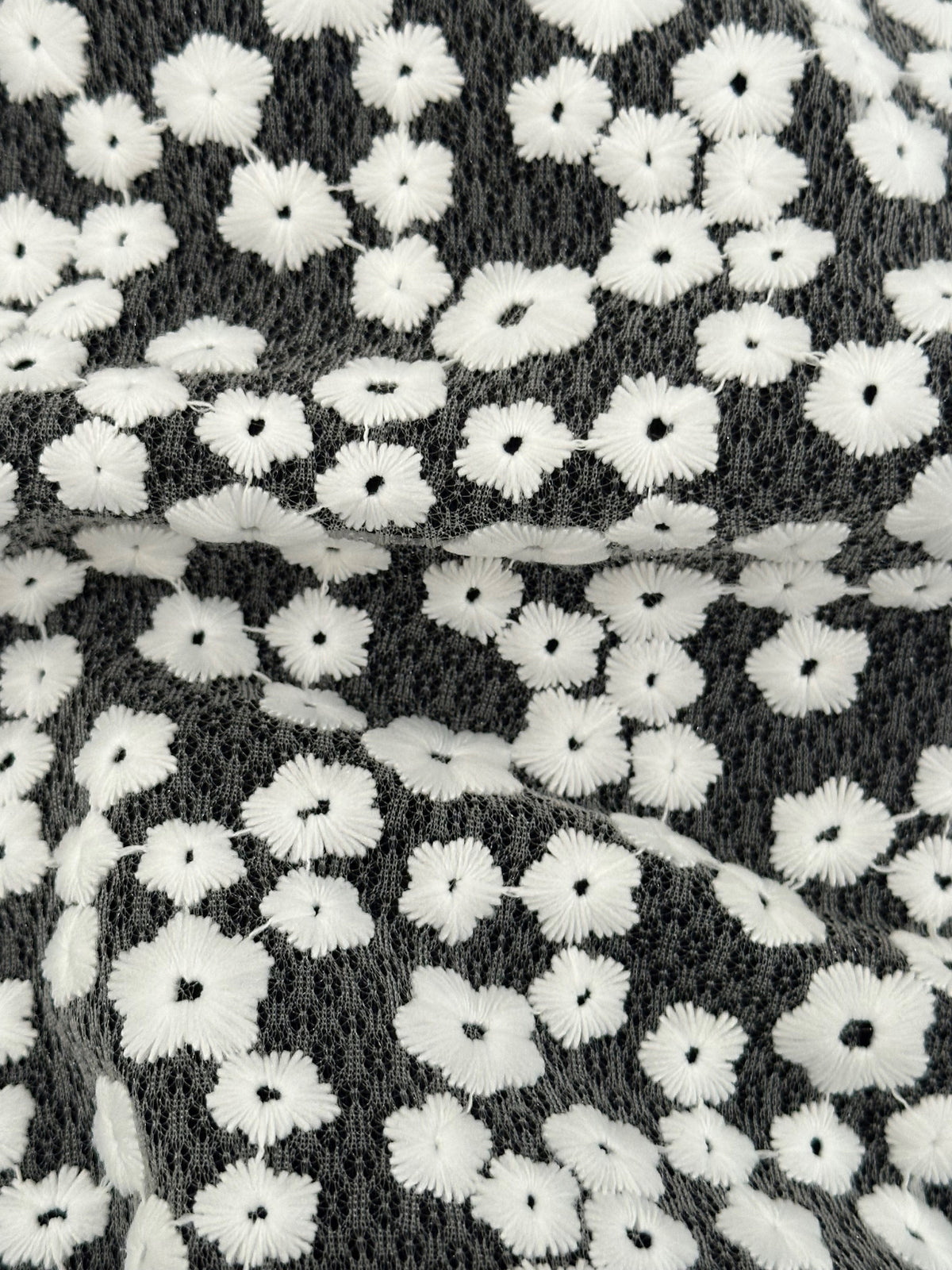 Ivory Embroidered Flower Lace - Madcap