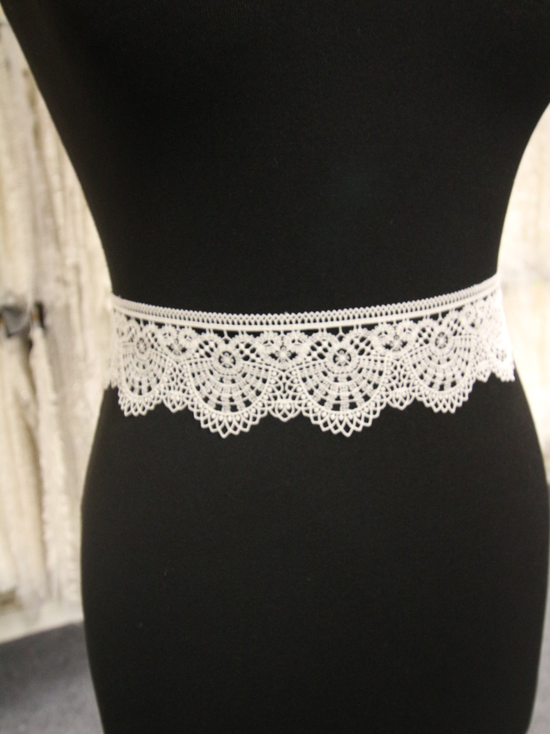 Ivory Lace Trim - Eucalyptus