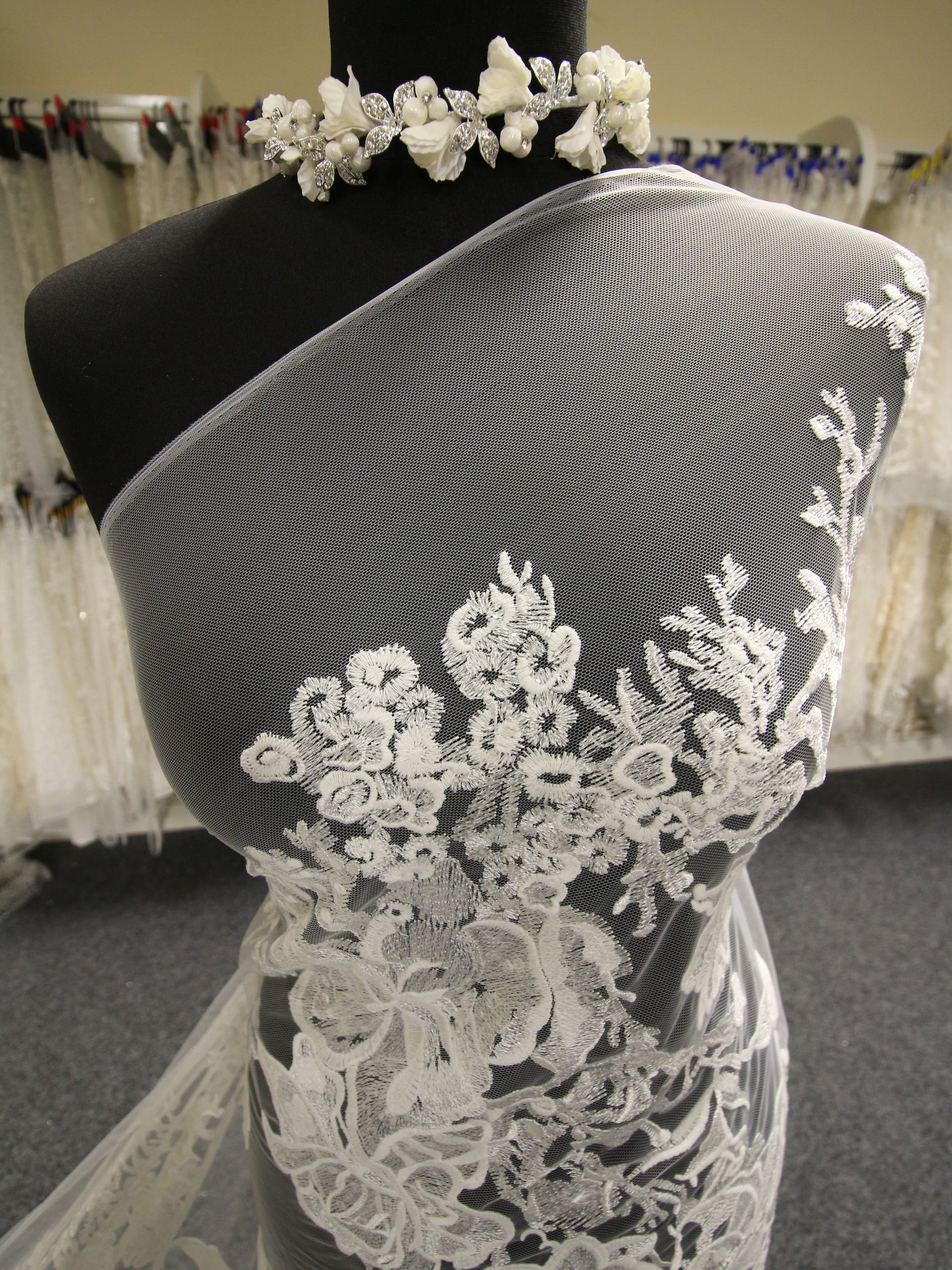 Ivory Floral Lace - Josephine