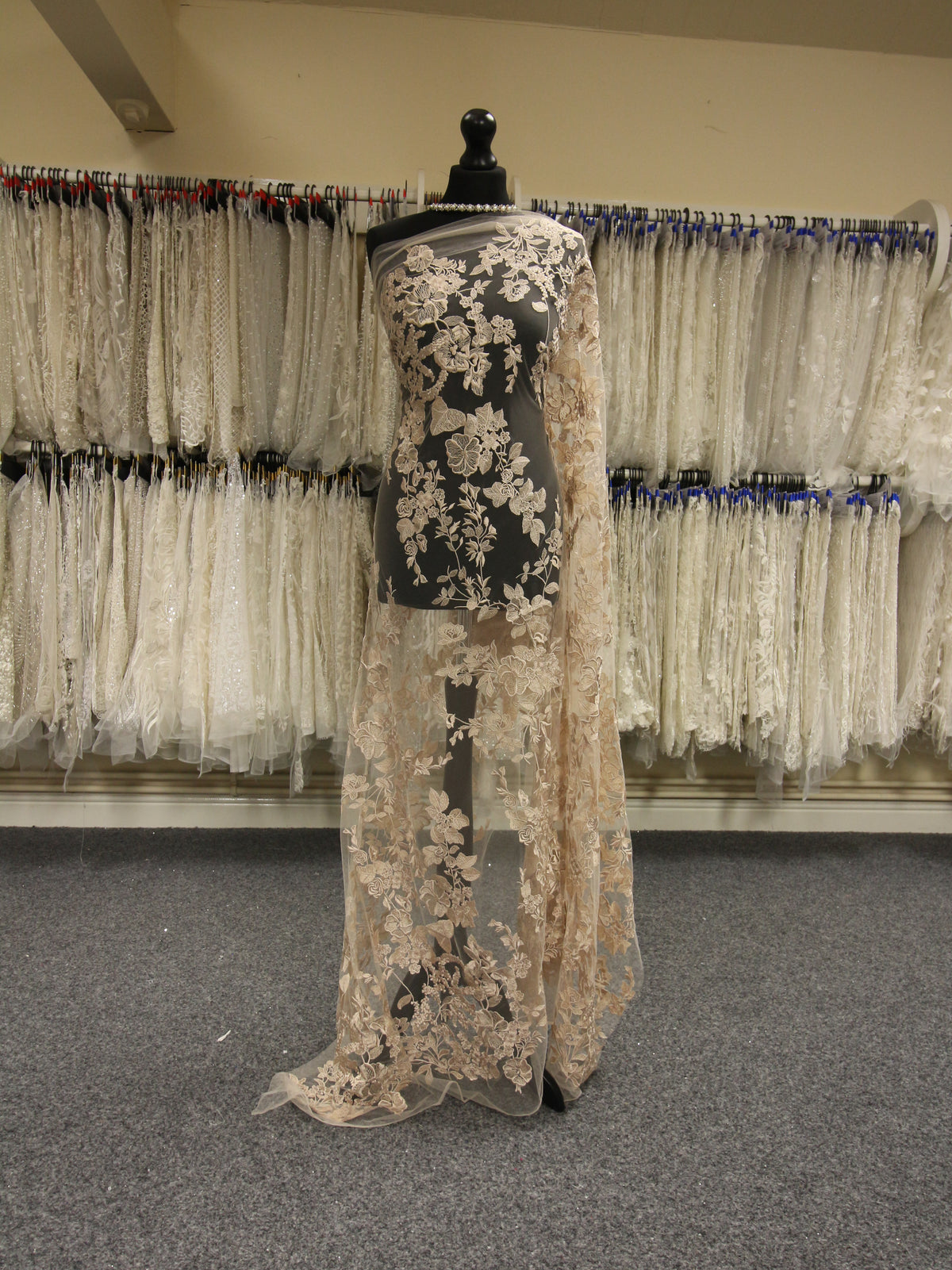 Latte Embroidery Lace - Garbo