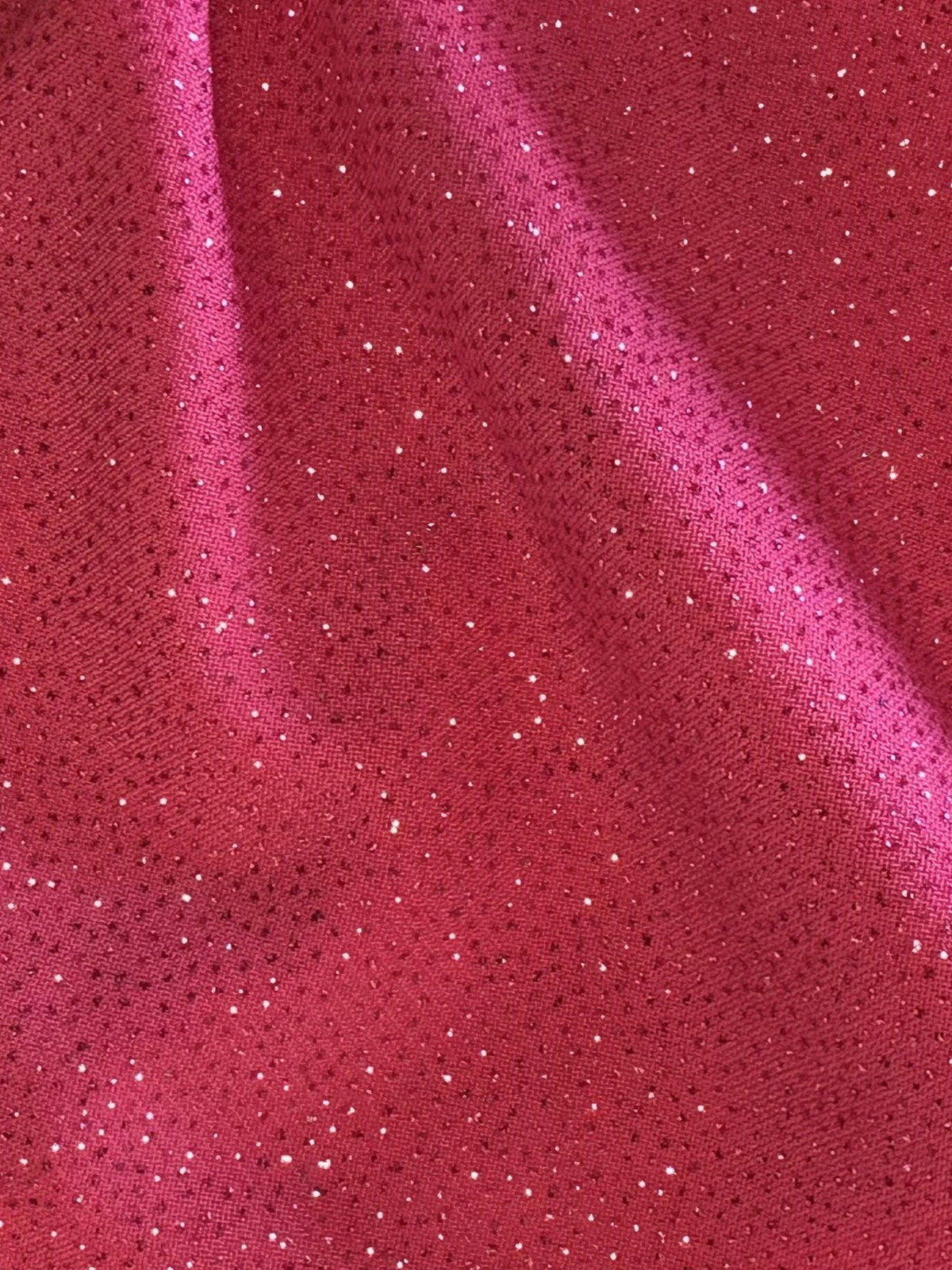 Light Pink Glitter Jersey Fabric - Dazzle