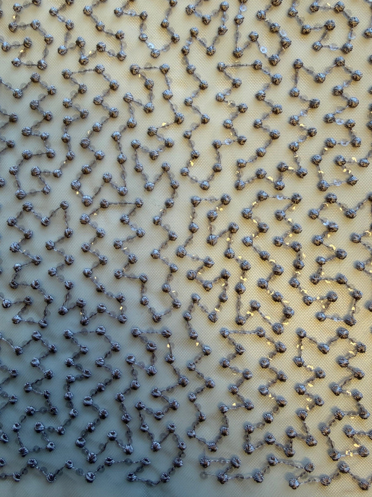 Mulberry Sequin Embroidery Lace - EB3029