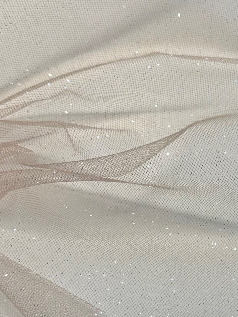 Nude Glitter Tulle - Stardust (CF)