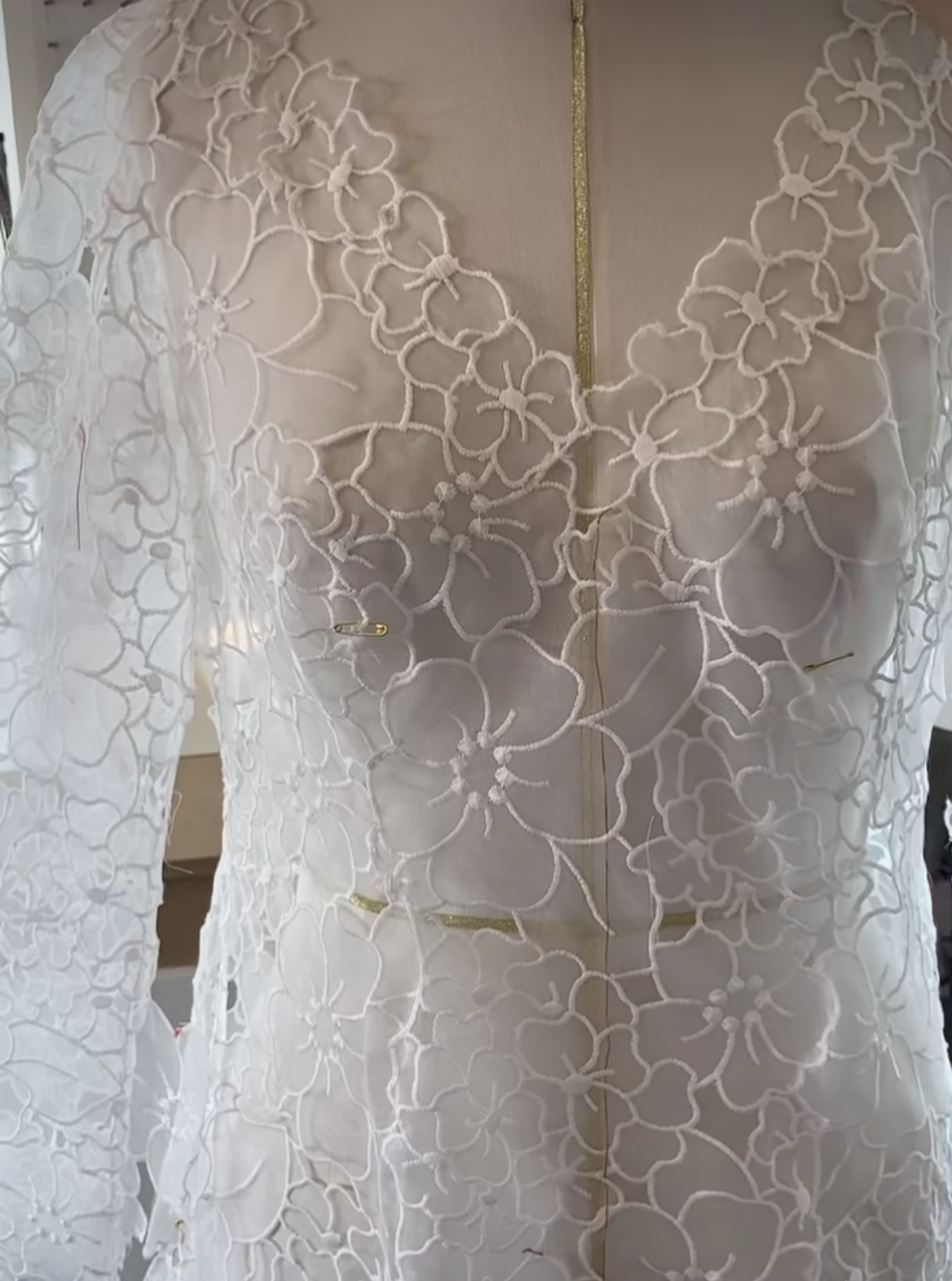 Ivory Organza Lace - Khalisi