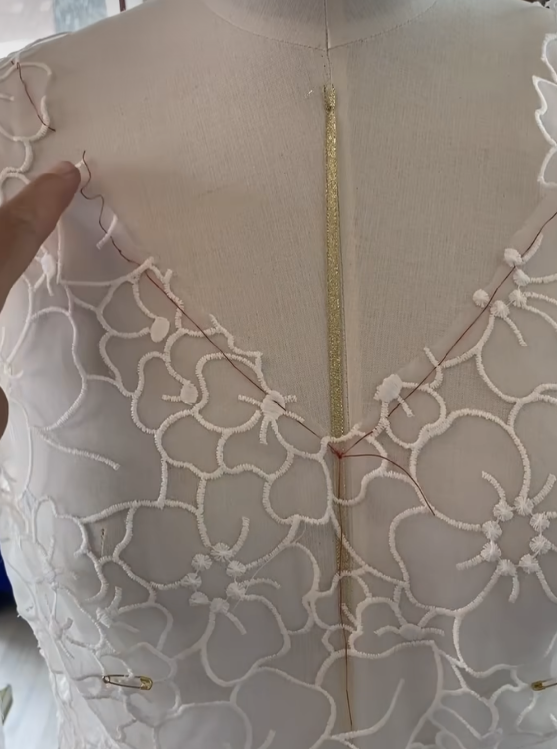 Ivory Organza Lace - Khalisi