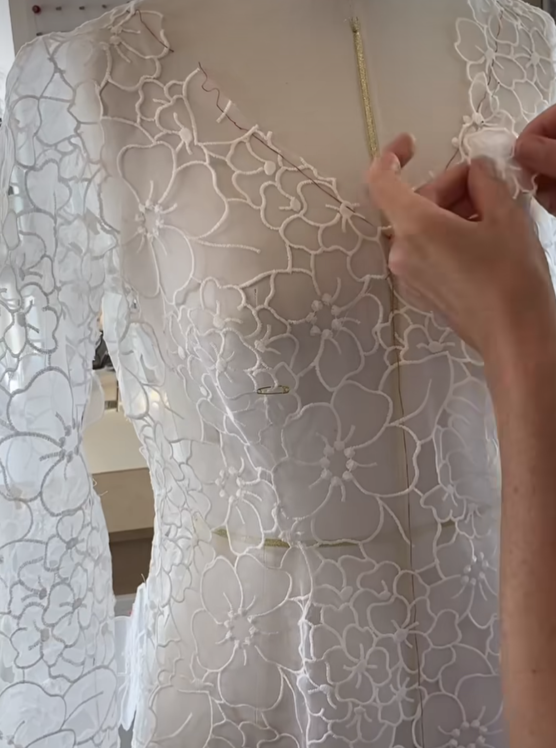 Ivory Organza Lace - Khalisi