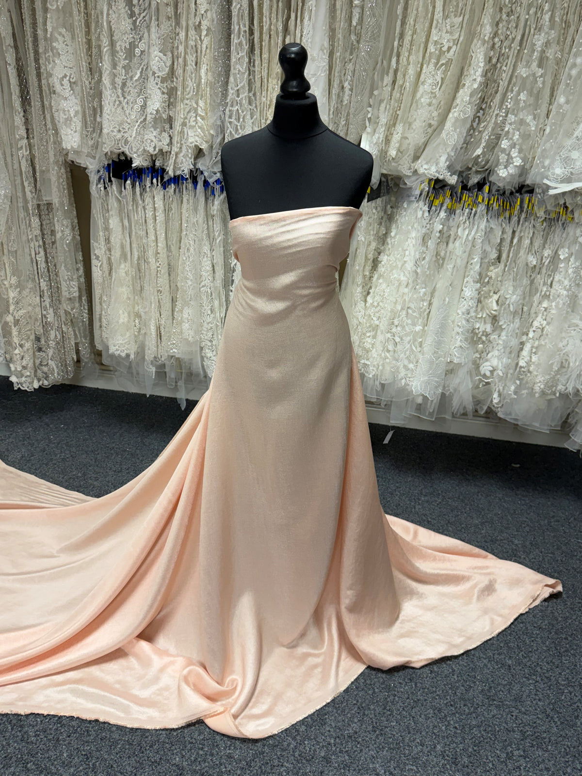 Peach Viscose Blend Fabric - Ferrari