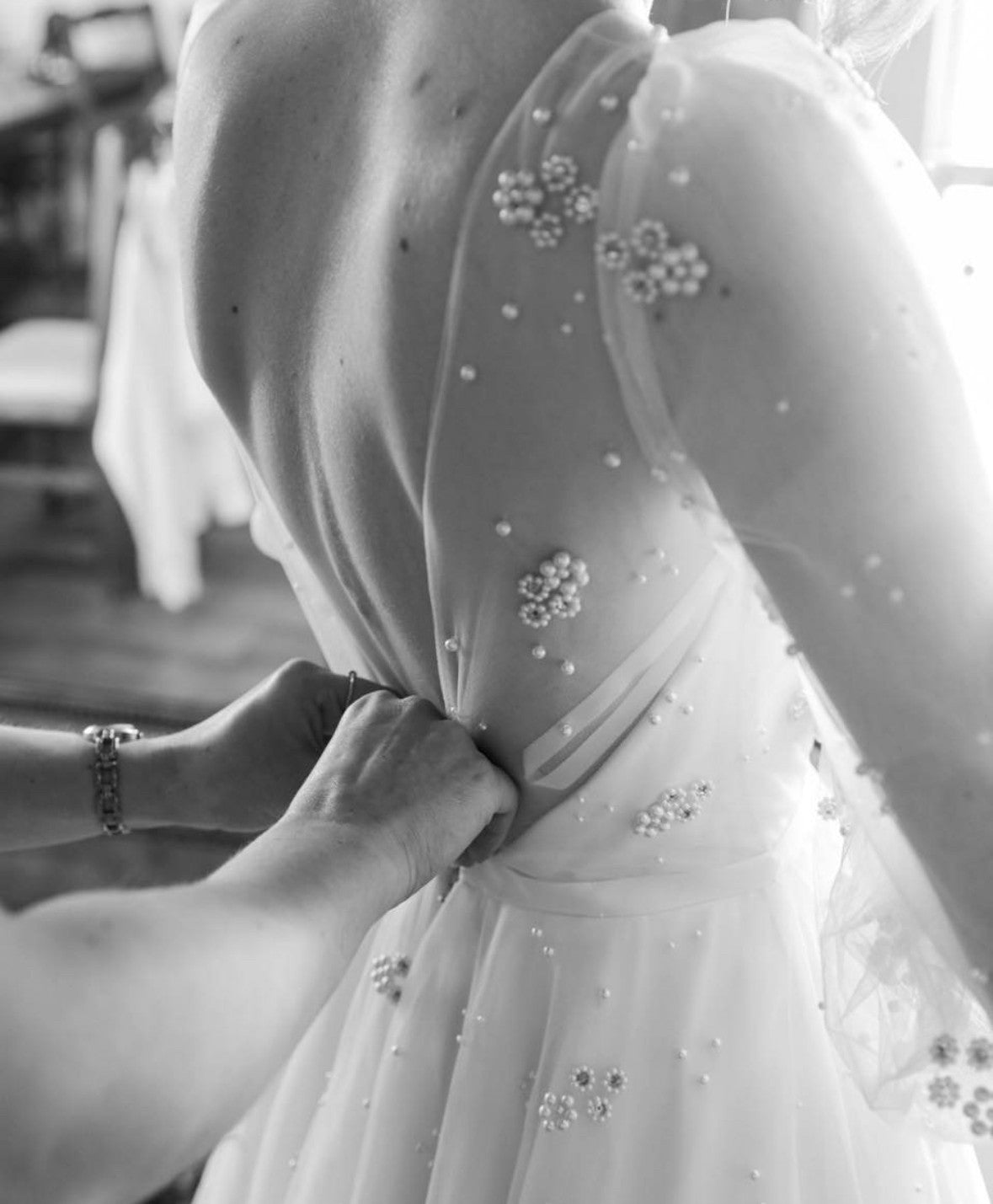 Ivory Beaded Lace - Yannick