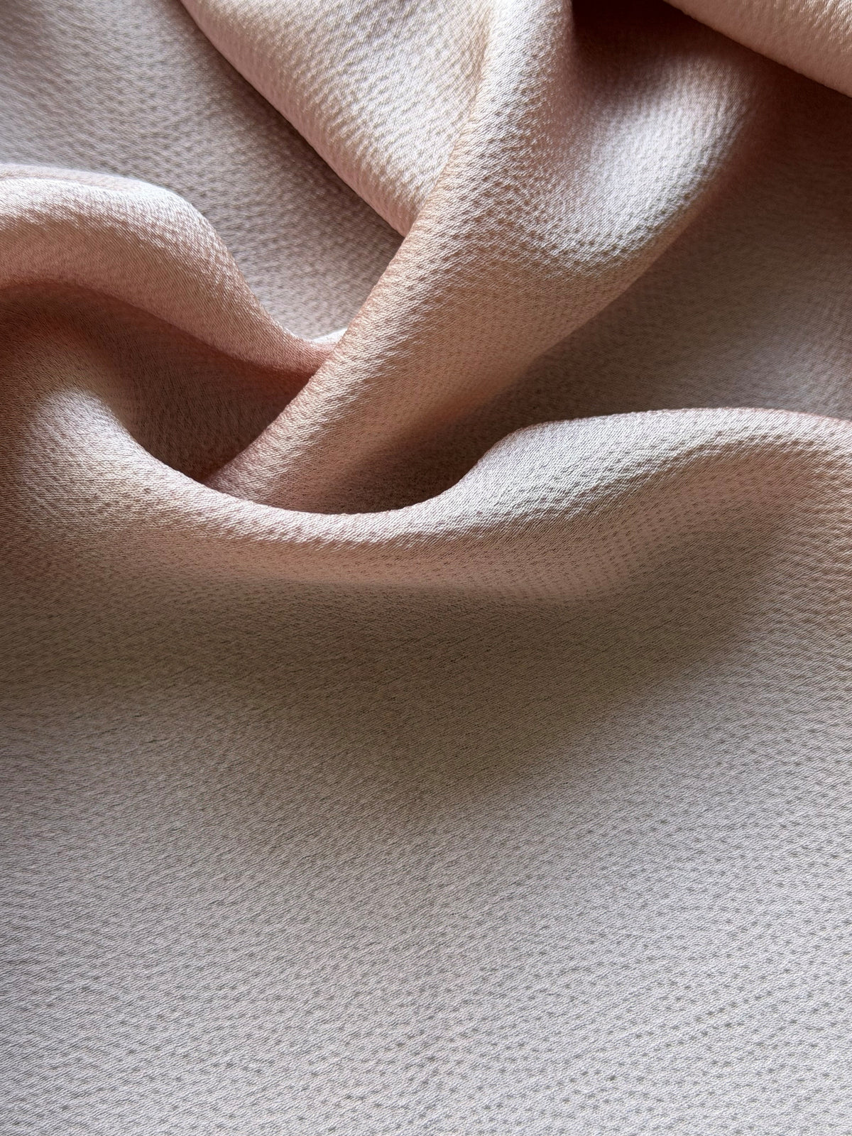 Dusky Pink Polyester Crepe - Temple