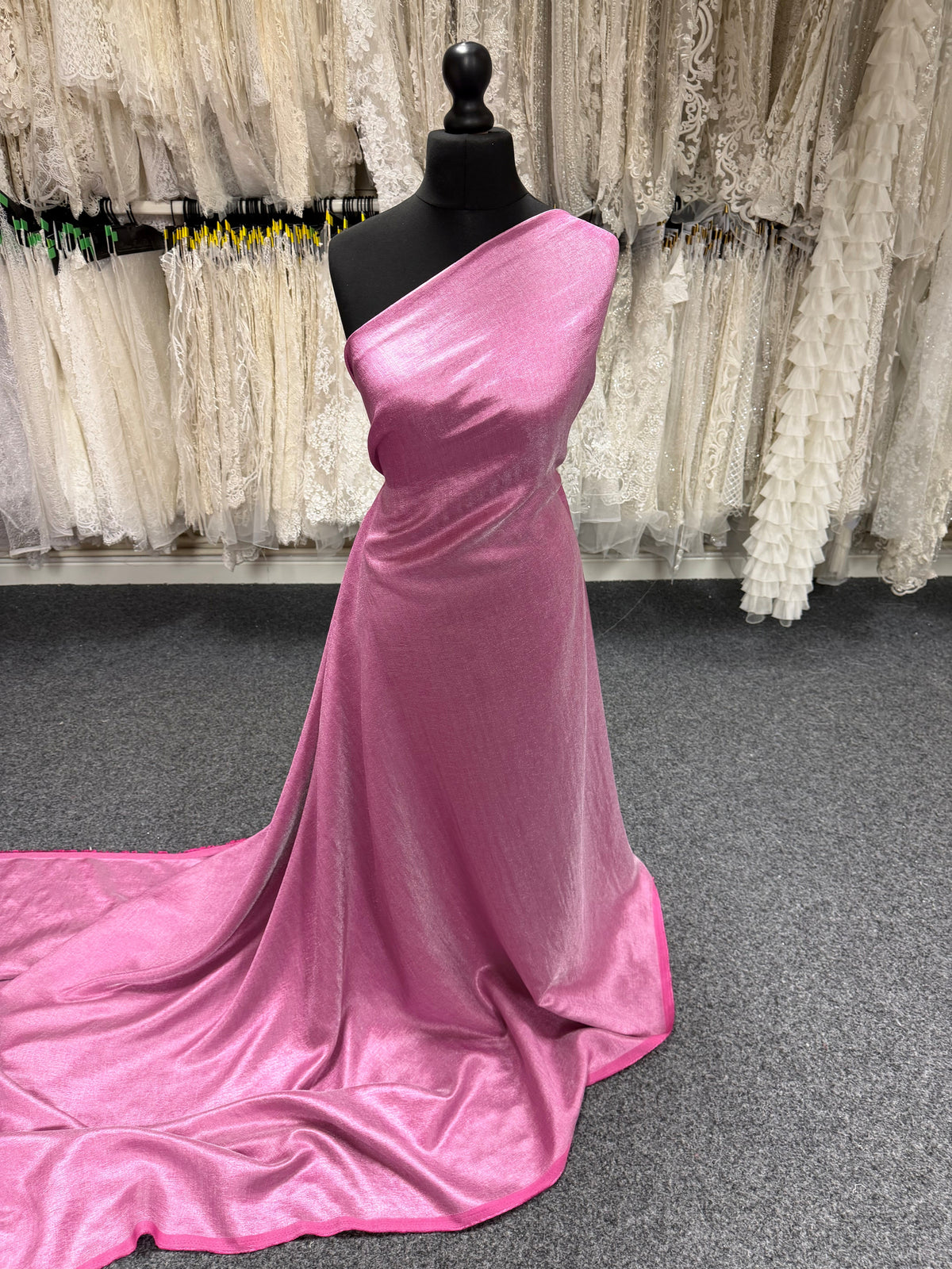 Pink Viscose Blend Fabric - Ferrari