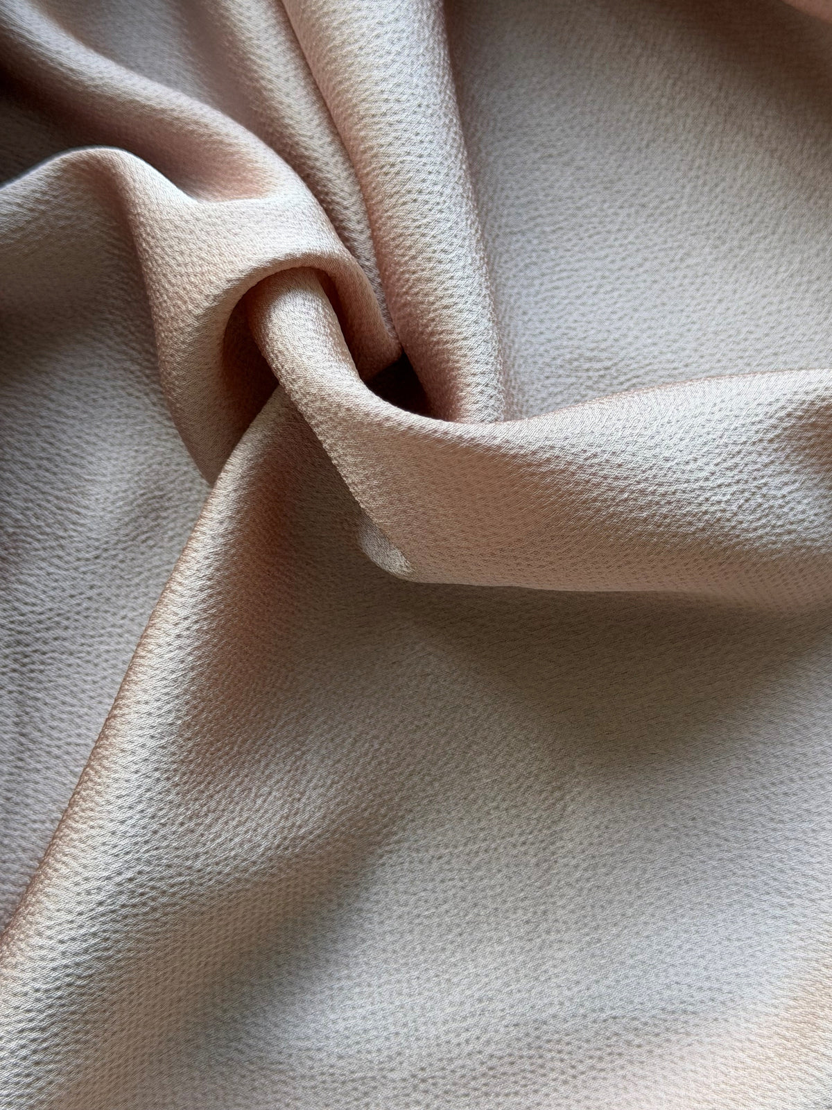 Dusky Pink Polyester Crepe - Temple