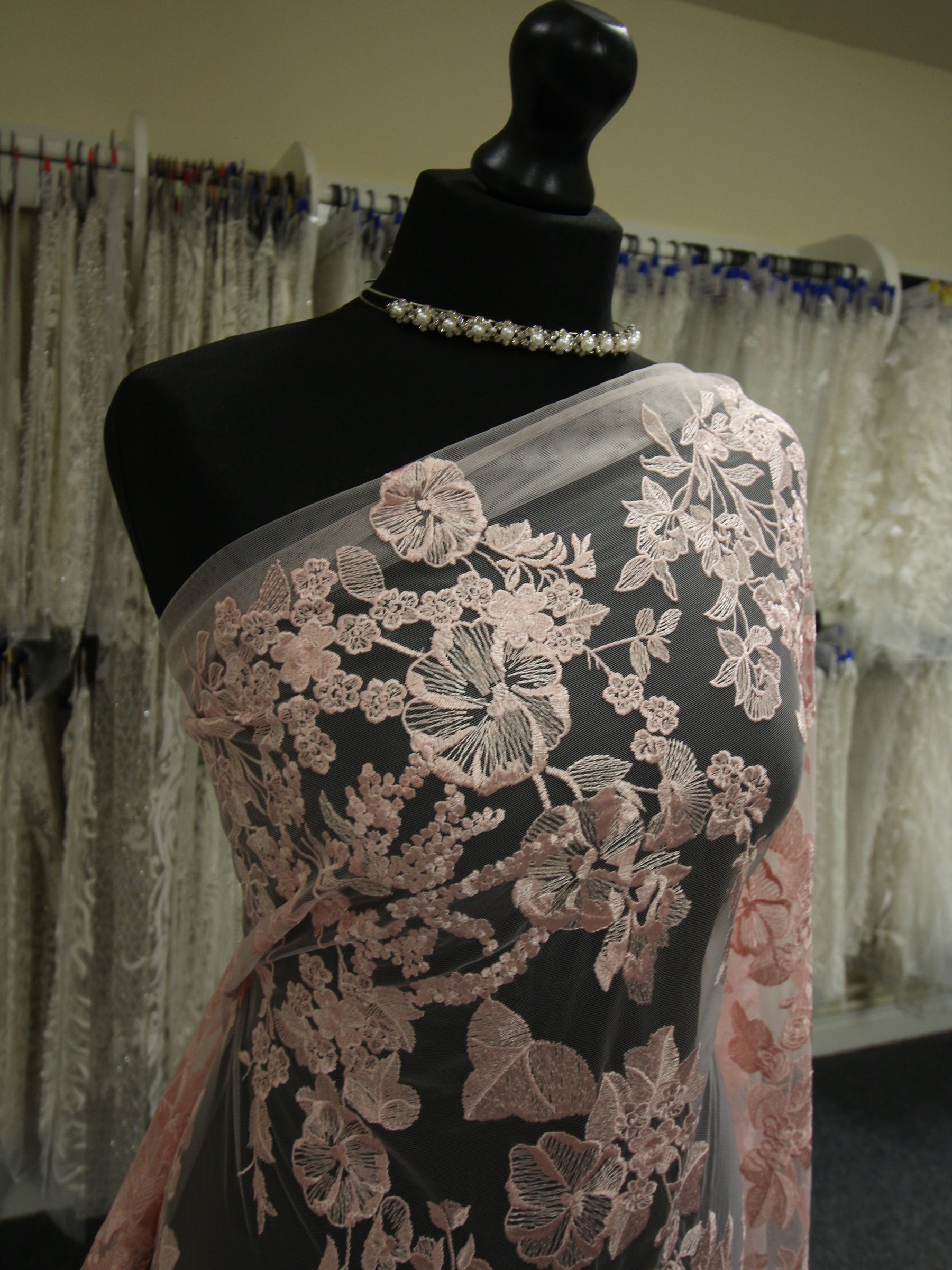 Pink Embroidery Lace - Garbo