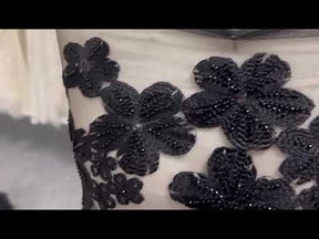 Black Embroidered Lace - Ashton