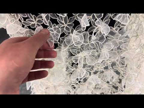 Ivory 3D Organza Lace - Aralyn