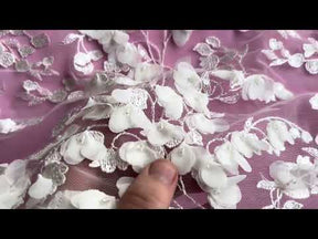 Ivory 3D Bridal Lace - Quincy