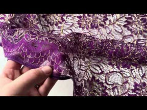 Purple Raschel Lace - Kris
