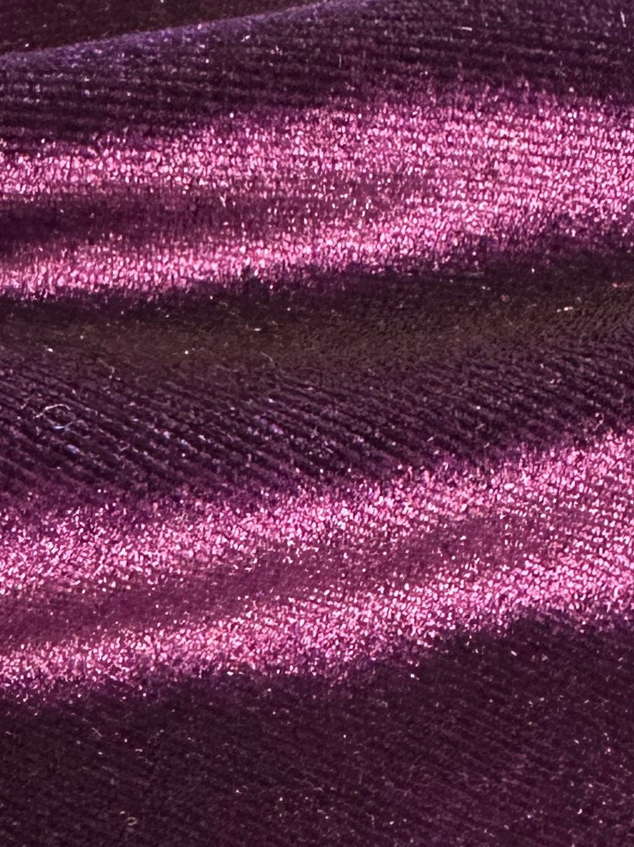 Purple Stretch Silk Velvet - Carlotta (CF)