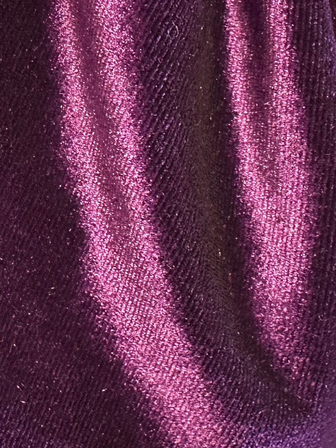 Purple Stretch Silk Velvet - Carlotta (CF)