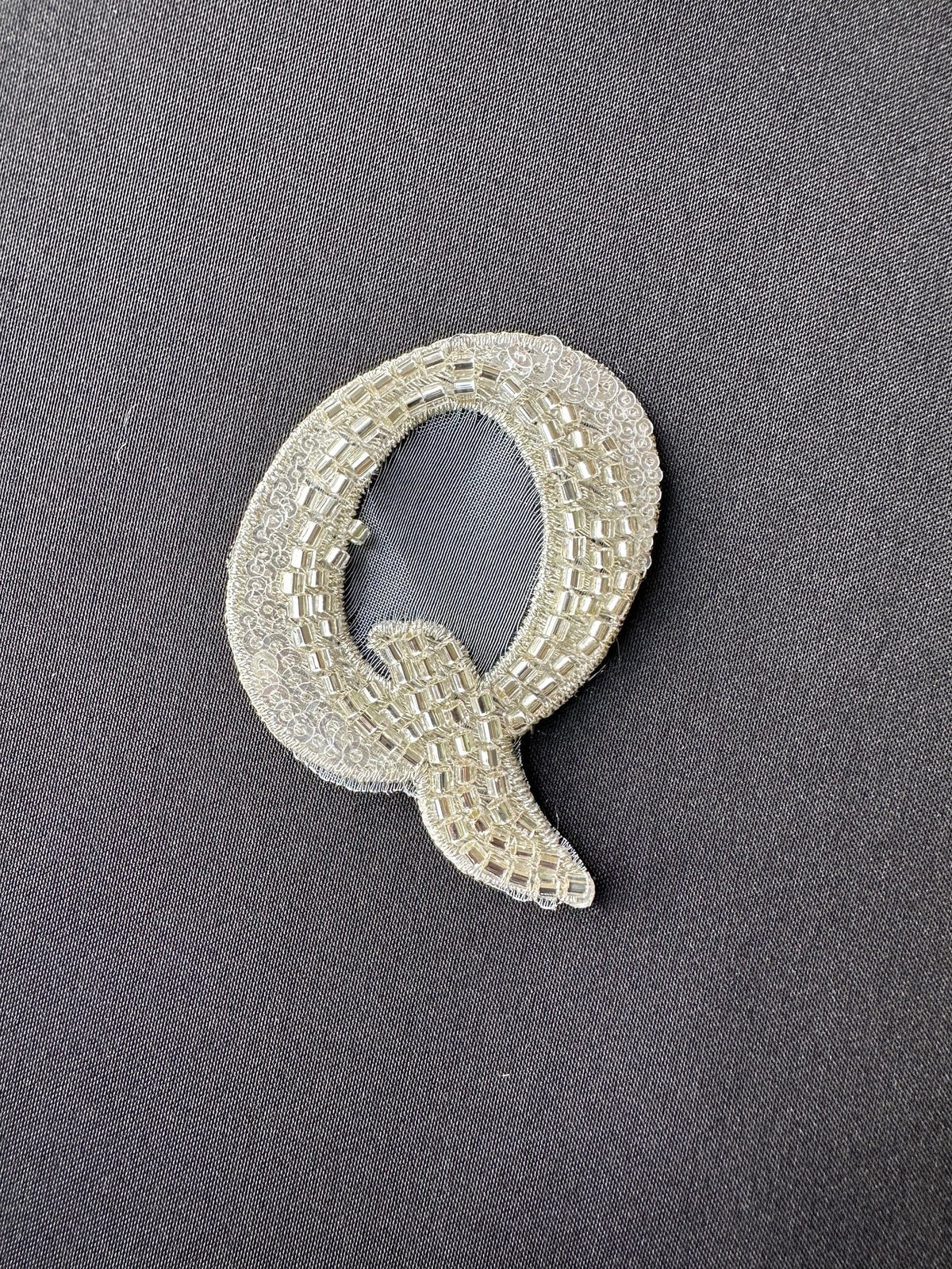 Beaded Letter Q