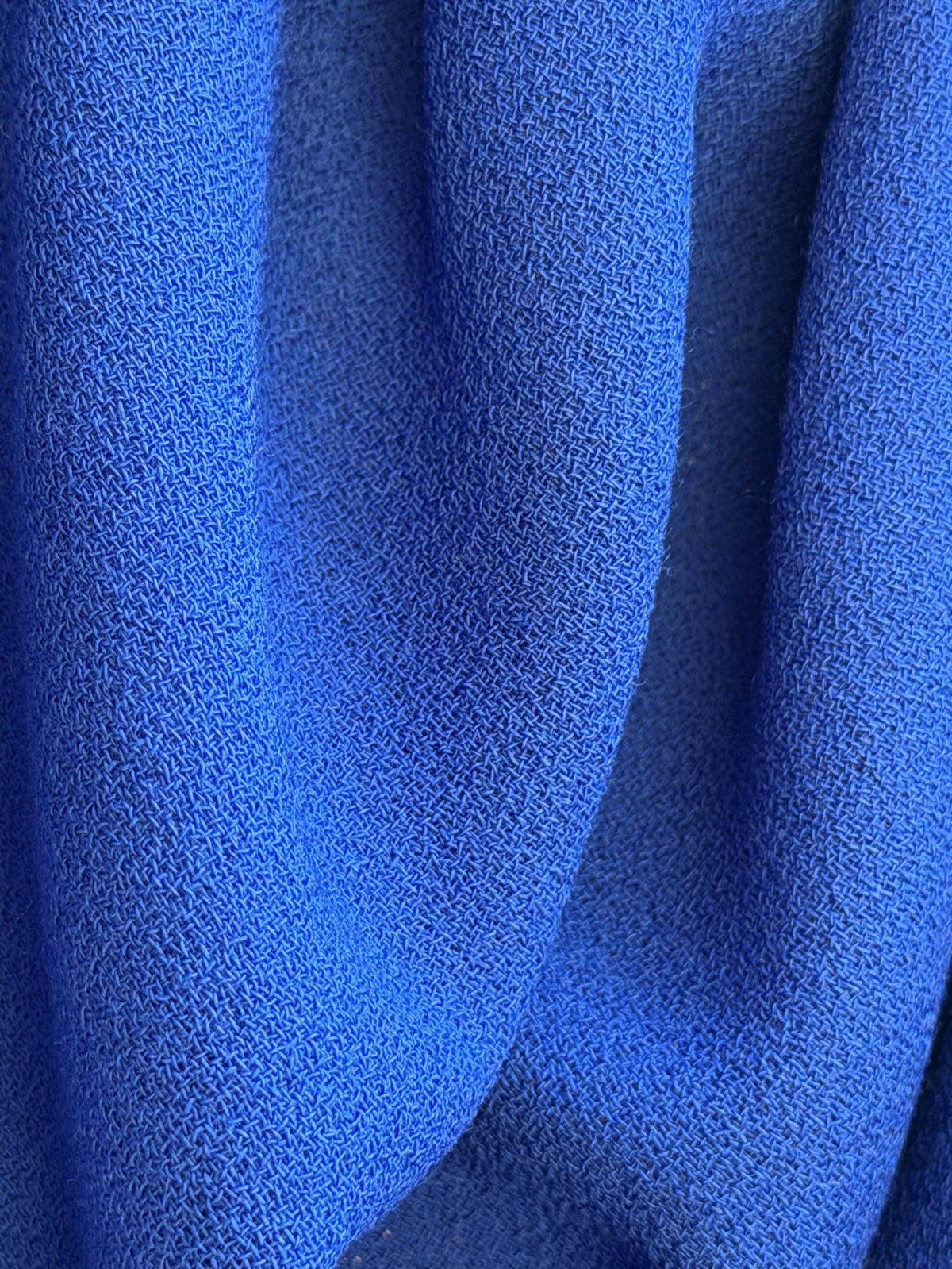 Royal Blue Italian Wool Crepe - P640