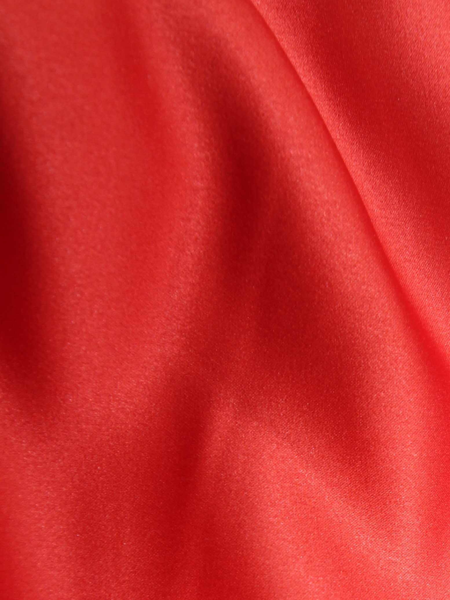 Scarlet Polyester Satin - Contessa