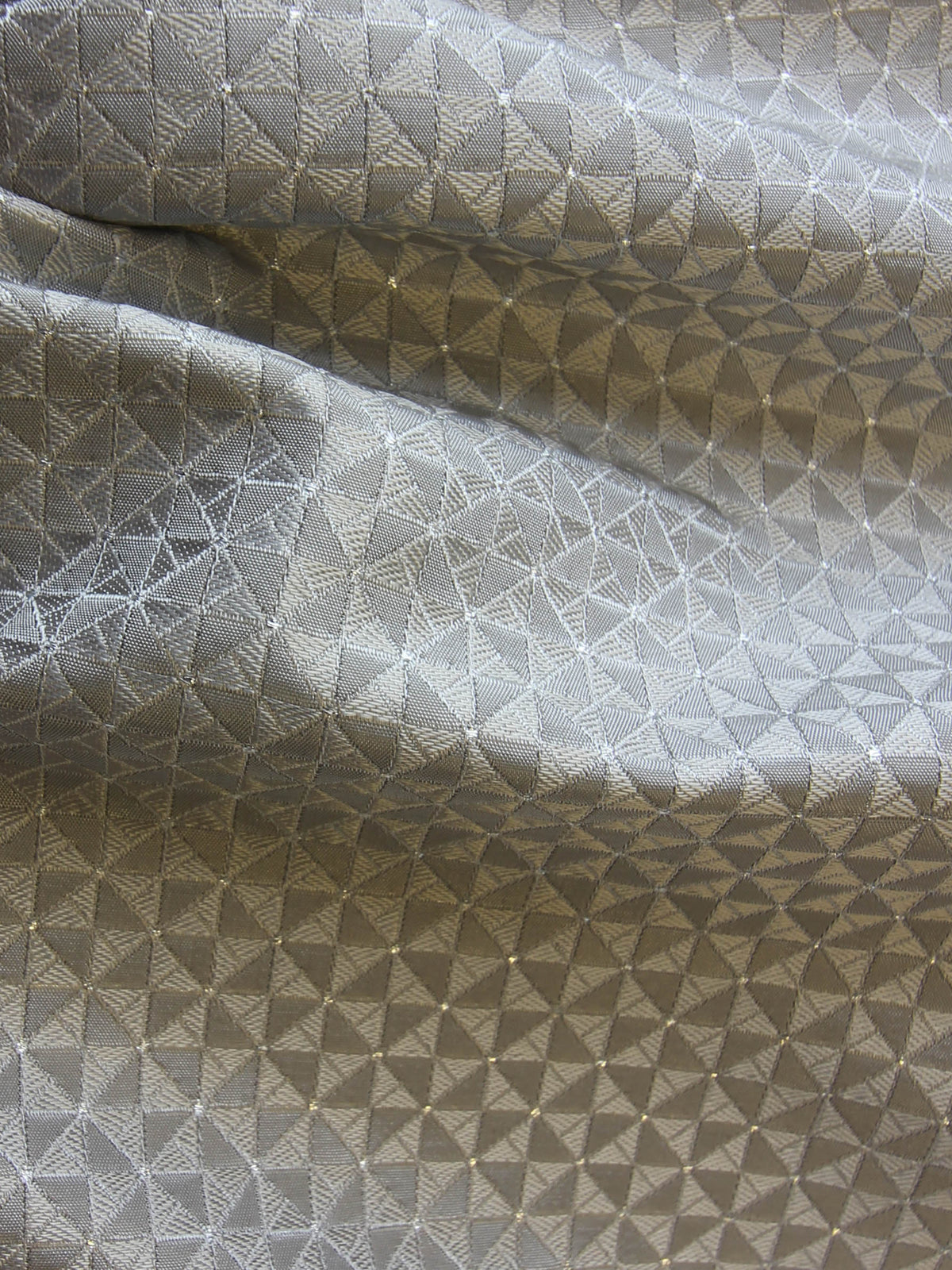 Silver Jacquard Fabric - Hamburg
